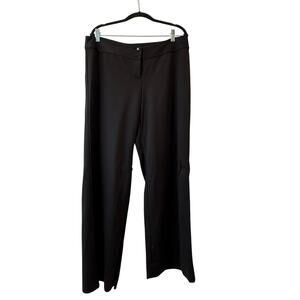 J Jill 14P Stretch Solid Black Pants Zipper Trousers